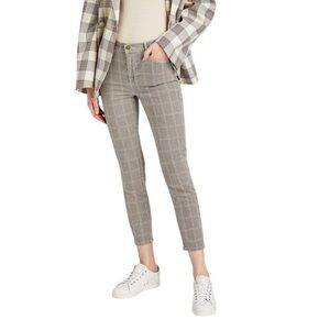 FRAME NWT
Le High Skinny checked cotton-blend twill skinny pants in Sz 26